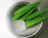 おくらと山芋の梅肉和え作り方2写真