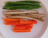 豚ロース薄切り肉の野菜巻作り方2写真