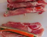 豚ロース薄切り肉の野菜巻作り方3写真