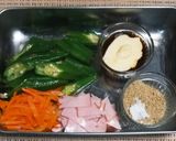 オクラのゴママヨネーズ和え作り方1写真
