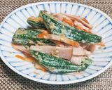 オクラのゴママヨネーズ和え作り方4写真