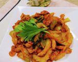 牛カルビ肉とセロリのコチャン炒め作り方6写真