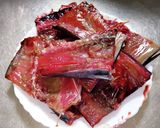 カツオ中骨のにんにくしょうが煮。作り方1写真