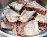 カツオ中骨のにんにくしょうが煮。作り方3写真