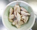 鶏ムネ肉と搾菜、青ネギのサラダ作り方5写真