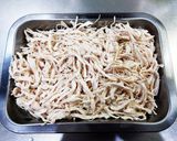 鶏ムネ肉と搾菜、青ネギのサラダ作り方6写真