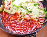 ウインナーとキャベツのケチャップ炒め作り方4写真
