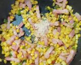 ベーコンと青唐辛子を入れて親子焼きソバ作り方7写真