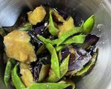 茄子とインゲンの甘味噌和え作り方4写真
