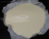バスクチーズケーキ　牛乳から作る作り方5写真