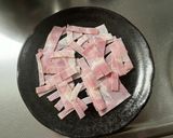 おつまみベーコンペンネ作り方2写真