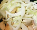鶏肉のトマト缶の炒め煮サラダソース作り方2写真