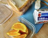 オレンジフルーツサンド☆食パン☆朝ごはん作り方1写真