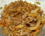 レンジで簡単☆豚キムチ和え麺作り方2写真