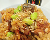 焼肉の生だれで簡単サバ缶炊き込みご飯作り方8写真