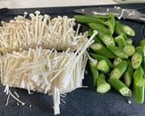 オクラとえのき茸のおかか和え作り方2写真
