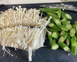 オクラとえのき茸のおかか和え作り方2写真