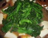菜の花と牛肉の豆腐オイスター煮作り方10写真