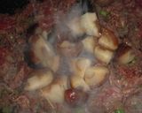 菜の花と牛肉の豆腐オイスター煮作り方8写真