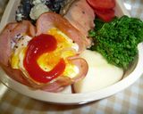 簡単 ハムたまご弁当作り方6写真