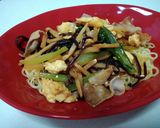 焼き　チンジャオロース（青椒肉絲）麺！作り方4写真
