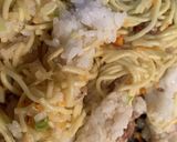 冷凍ご飯をホットプレートでそばめしに！！作り方8写真