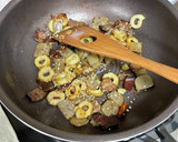 ちくわとコンニャクと牛肉の甘辛炒め。作り方6写真