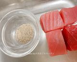 マグロのソテー　ブラックペッパー風味作り方1写真