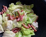 くんちゃまベーコンの焼きそば作り方3写真