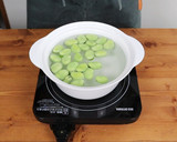犬ご飯/サケ缶とそら豆のごはん作り方1写真