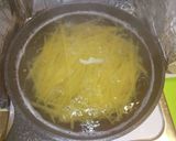 帆立とキノコの白だしバターパスタ作り方3写真