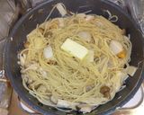 帆立とキノコの白だしバターパスタ作り方9写真