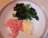 ホウレン草とハムの元気☆トースト作り方1写真
