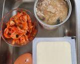 サバ缶のキムチチゲ風作り方1写真