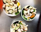 肉無豆腐簡単洋風梅レモン味野菜炒め作り方12写真