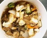 肉無豆腐簡単レモン梅味噌照り味野菜炒め作り方17写真