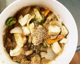 肉無豆腐簡単レモン梅味噌照り味野菜炒め作り方18写真