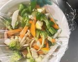 お一人様野菜たっぷり梅レモン味洋風炒飯作り方10写真
