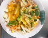 お一人様野菜たっぷり梅レモン味洋風炒飯作り方15写真