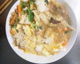 お一人様野菜たっぷり梅レモン味洋風炒飯作り方17写真