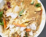 お一人様野菜たっぷりウスターレモン味炒飯作り方17写真