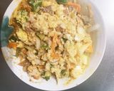 お一人様野菜たっぷり梅レモン味洋風炒飯作り方20写真