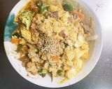お一人様野菜たっぷり梅レモン味洋風炒飯作り方21写真