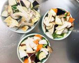 簡単さっぱりトマト味ツナ根菜茄子野炒め作り方10写真