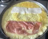 生ハムとチーズのオムレツ作り方2写真