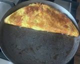 生ハムとチーズのオムレツ作り方3写真