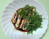 厚揚げのサイコロおつまみ：たこ焼き風味作り方4写真