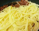 トマト缶＆合挽肉●ミートソースパスタ作り方3写真