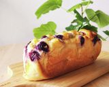 簡単混ぜない☆米粉ブルーベリーケーキ朝食作り方3写真