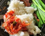 冷やご飯de韓国ビビンバ丼☆ダイエット作り方2写真